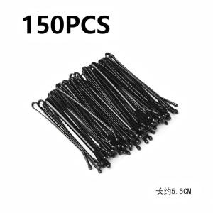 150pcs Black U Shape Hair Pins Women Hitam Bob Pin Rambut Hitam Steel Side Bangs HairClip Kids