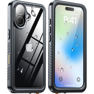 Cho Iphone 17 Pro Max trường hợp không thấm nước được xây dựng trong miếng bảo vệ màn hình IP68 chứng nhận kín hoàn toàn dưới nước chống tuyết chống sốc dirtproof Ốp bảo vệ cho iPhone 17 không khí 16 Pro Max 16e 15 cộng với 14 Pro 13 12 XS  XR SE2/3 87
