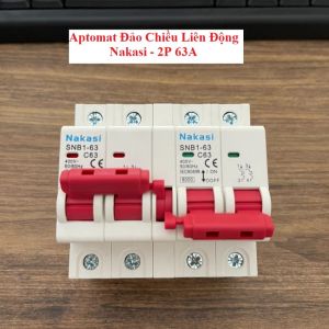 Át đảo chiều liên động 2P 63A Nakasi