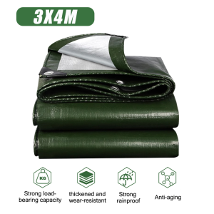 Big Size trapal waterproof makapal rain cover sunscreen heat insulation Anti-corrosion Anti-aging