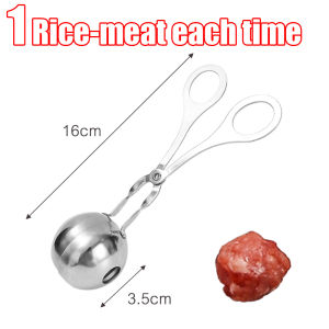 Stainless Steel Meatball Maker Fruit Rice and Vegetable Roll Mould None-stick Meatball Scoop Maker Tools for Kitchen Gadgets
