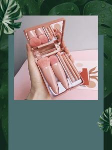 New travel 5-piece mirror makeup brush set portable multifunctional powder brush blush brush beauty tools