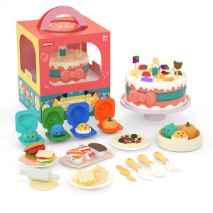 Play Color Dough With Multifunctional Cakemachine Mesin Pembuat Kek Color Dough Mainan Set For 3-8+