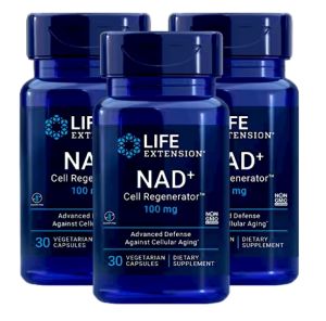 Life Extension NAD+ Cell Regenerator 100 mg Vegetarian Capsules Dietary Supplement Healthy Aging Energy Pathway Support Made in USA