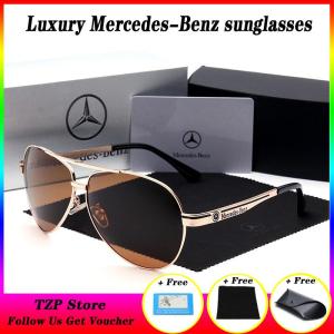 TZP Store New Mercedes Benz Luxury Fashion Sunglasses for Men Anti-UV Driving Polarized Glasses [With 3 Free Accessories]