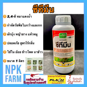 เจียไต๋ ซีทีมีน ขนาด 1 ลิตร 24-ดี-ไดเมทิลแอมโมเนียม กำจัดหญ้าใบกว้าง ผักบุ้ง เครือ เถา ผักปอดนา เทียนนา โสนหางไก่ ผักบุ้ง กก แห้วหมู ในอ้อย ข้าว ข้าวโพด ชนิดดูดซึม npkplant