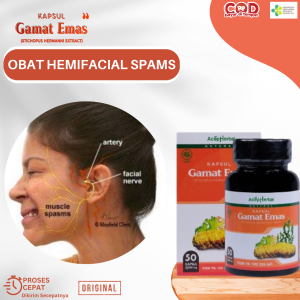 Obat Hemifacial Spams Obat Wajah Kedutan Sebelah Obat Gangguan Kelainan Saraf Otak Obat Mata Dan Bibir Kedutan Obat Gangguan Saraf Wajah Dengan Kapsul Gamat Emas
