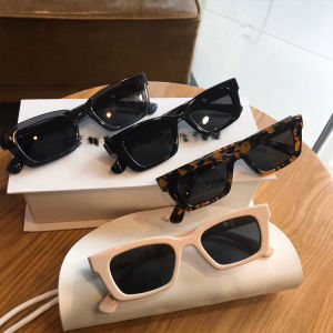 SUNYMALL Bảo vệ bức xạ UV400 Kính râm Ngoài trời kính mắt thể thao cho phụ nữ và nam giới Thời trang khung con báo khung vuông kính nữ