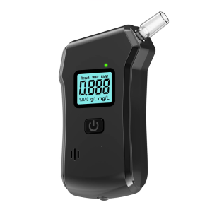 Đồng hồ đo kỹ thuật số breathalyzer chuyên nghiệp với tiếng bíp Đèn pin lớn & công tơ mét kiểm thử phản ứng nhanh đèn báo