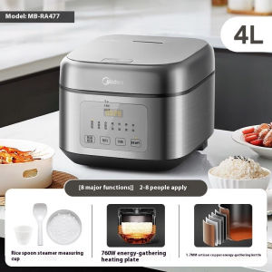 Midea Rice Cooker MB-RA477 Household 4L Large Capacity Smart Reservation 220V 24-hour reservation