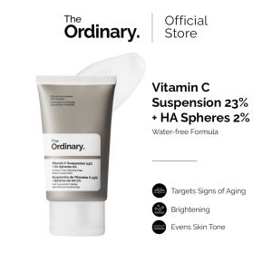 The Ordinary Vitamin C Suspension 23% + HA Spheres 2% Water-Free Brightening Serum Evens Skin Tone Anti Aging Reduce Dullness Face Care