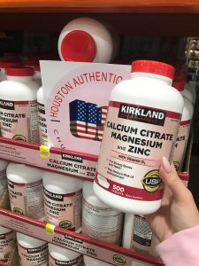 [ ĐỦ BILL STORE + AIR] Viên uống Kirkland Calcium Citrate Magnesium and Zinc 500 viên _ Live mua hàng tại Mỹ