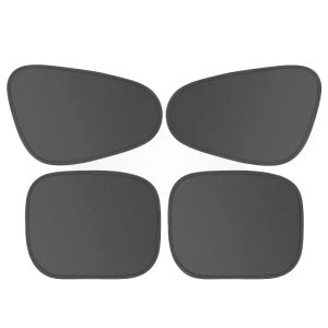 4PCS Electrostatic Curtains For Car Side Window UV Auto Window Heat Insulation Curtain Anti-Glare