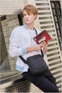 Tigernu T-B5108(Black) Casual Messager Travel Mens Business Sling bag men Shoulder Bag for Phone&Wallet