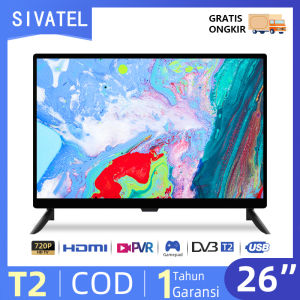 Sivatel TV LED 26 inci HD Ready Digital TV DVB-T2-HDMI USB VGA AV-Garansi 1 Tahun