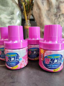 Combo 2 Cốc Thả Toilet Chính Hãng Hàn Quốc Làm Sạch Mọi Vết Bẩn Khử Mùi Kháng Khuẩn Hương Hoa Dung Tích 180g mỗi cốc