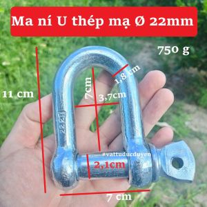 Ma ní U thép mạ kẽm Ø 22mm #vattuducduyen