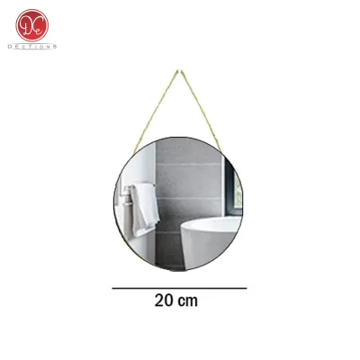 DEcTionS Kaca Cermin Gantung Dinding Bulat Aesthetic Round Mirror Frameless