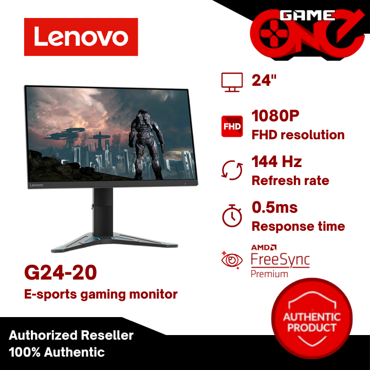 Lenovo G24-20 144Hz 24-inch Gaming Monitor Low Blue Light DP Port