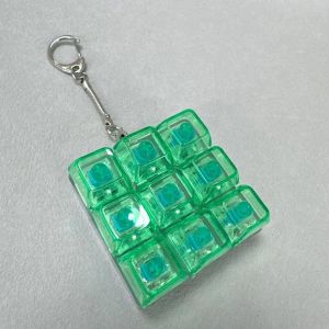 CLARO DIY Keyboard Fidget Keychain Keys Button Keycap Clicker Toy Relaxing 9Keys Finger Keyboard Cap Adult