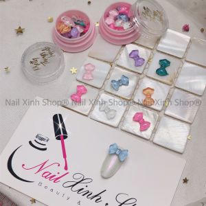 [Mới ] Hũ trang trí móng nail - 6 charm nơ / charm nơ hot nail 2021