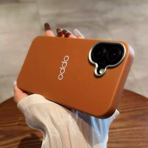 CASE + LOGO PREMIUM SOFTCASE CASING HP LEATHER SLIM PHONE CASE FOR OPPO A3 PRO A3 NFC A3X A1K C2 A16 A16K A16E A18 A38 A9 A5 A52 A92 A53 A54 A55 A74 A95 F5 F11 RENO 4 RENO 5F CAMERA PROTECTION SHOCKPROOF HARD BACK COVER CLR