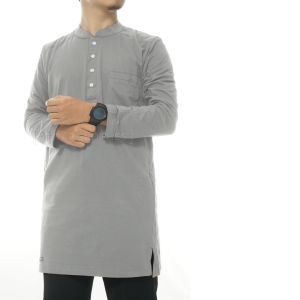 Baju Koko Kurta Kaos Pria Lengan Panjang