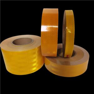 2.5cm/5cm/10cm*5M PET Reflective Tape Yellow Waterproof Diamond Grade Reflectors Stickers Adhesive Safety Warning Strips For Car