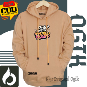 Hoodie Murah Bandung Sweater Hoodie Keren Pria Distro Orijinal 2024 Warna Cream Sablon Freedom Jaket Terbaru 2023 Bahan Katun OGIK PROJECT Hoodie Branded Switter Cowok