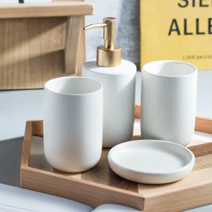 Phòng tắm nhà vệ sinh Countertop phụ kiện hoàn thành xà phòng dưỡng da hộp lấy đồ vật giá để bàn chải đánh răng Vanity Organizer lưu trữ