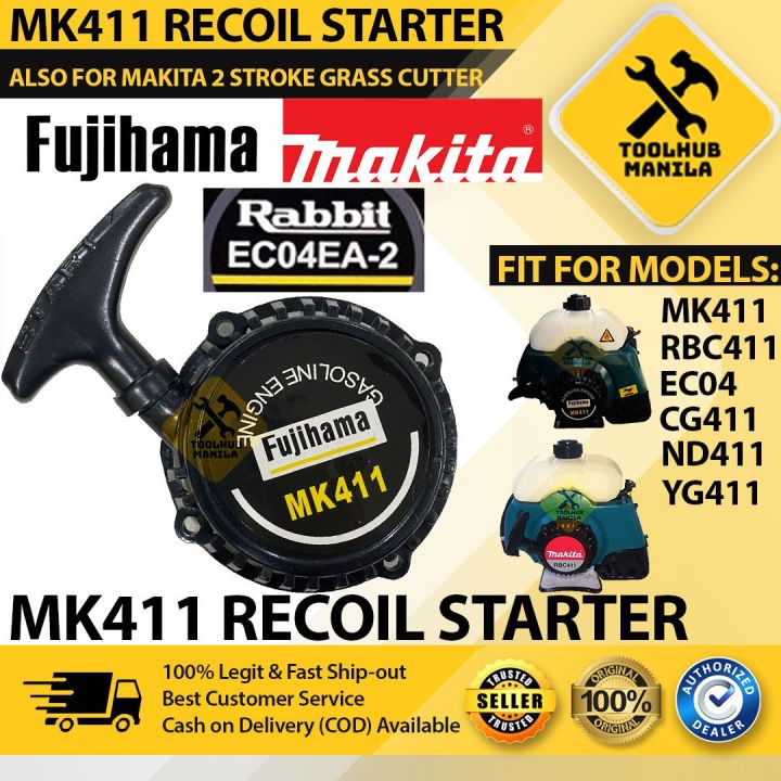 Fujihama MK411 Recoil Starter for RBC411 Makita/Robin Rabbit EC04 2 ...