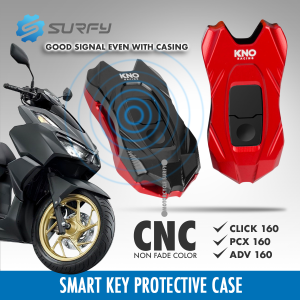 KNO Smart Key Case CNC Key Cover Sports Design For Honda Click160 Pcx160 ADV160 Aluminium Alloy