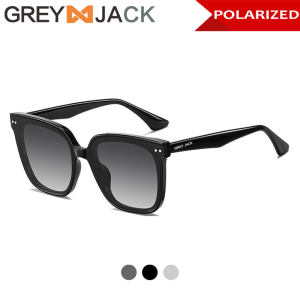 Grey Jack Kacamata Hitam Sunglasses Polarized Anti Uv400 Bentuk Kotak Korean Style Stylish Oversize Fashion Kekinian Keren 7507