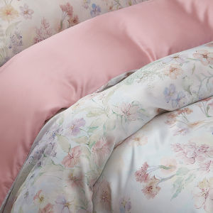 IE Maison Lyocell Printed 1500TC Cooling Soft Luxury Bedding Fitted Sheet Set Gentle on skin 1500 Thread Count