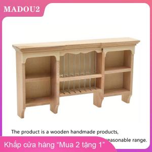 [COD] MADOU2 1 cái 1 12 Dollhouse gỗ lưu trữ Kệ thu nhỏ đồ nội thất tường treo tủ cho Nhà búp bê phòng ăn trang trí