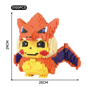 Nanafine【🔥พร้อมส่ง🔥】29-47CM กระรอกบล็อกดินสอสี Xinxin กล้วยบล็อกอนุภาคขนาดเล็กประกอบเด็กปริศนาของเล่นของขวัญ