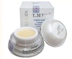 KEM DƯỠNG TRẮNG DA LMEI TINH CHẤT RONG BIỂN COLLAGEN NGỌC TRAI 25GR (Chữ xanh)