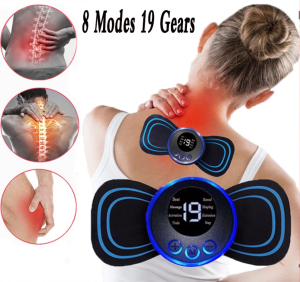 Electric Shoulder And Neck Massage Pad Low Frequency Pulse Paste Cervical Waist Arm And Leg Massager Rechargeable Mini Electric Neck