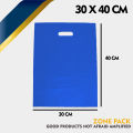 [100 PCS] Plastik HD Plong Biru|Plastik Packing Baju Online Shop | Kantong Pembungkus HD Plong. 