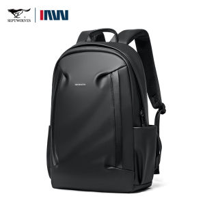 SEPTWOLVES leather backpack bag men Waterproof Medium Laptop Capacity genuine backpack For Working Outdoor Business Travel