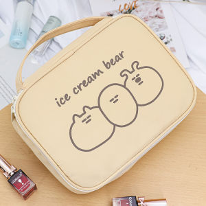 Jin.Lucky  กระเป๋าใส่เครื่องสำอางค์กันน้ำ ความจุขนาดใหญ่ พกพาได้ กระเป๋าจัดระเบียบ