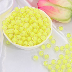 100Pcs 8mm Transparent Round Beads Acrylic Loose Spacer Beads For DIY Bracelet Necklaces Pendant Earrings Jewelry Making