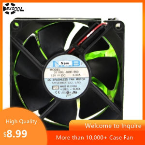 New 8cm Axial Cooling Fan for NMB 3110KL-04W-B50 80mm X 25mm Dc 12V 0.30A Server Cooling Fan 3250RPM High Airflow 38.8CFM