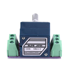 1PC Japan ALPS RK27 Volume Potentiometer LOG Stereo 10K 20K 50K 100K 250K Potentiometer Knurled Shaft 6mm ±20% Hifi CD Audio AMP