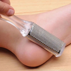 Stainless Steel Foot Exfoliating Scrub Rub Board Dead Skin Removal Calluses Double Sided Feet Files