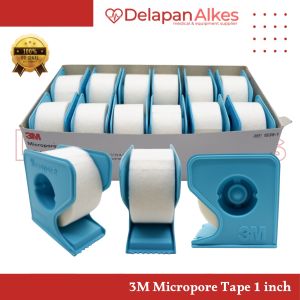 3M Micropore Tape Plester Luka Per Pcs 1 1 inch 1 inchi Surgical Tape Putih Super Rekat