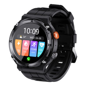 Smart Watch Men Outdoor Sport Smartwatch BT Call Voice Assistant Watch Heart Rate Monitor Waterproof Wristwatch