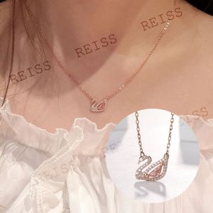 RAISS Necklace Women Stainless Steel 18k Gold Lucky  Chinese Character Fu Women Accessories
