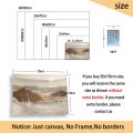 Áp phích trừu tượng David shrigley tranh tường hình ảnh hổ Tai nghe cua Kem mèo Tranh vải bố trang trí phòng khách. 