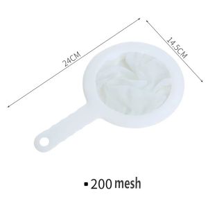 Reusable Soy Filter Bags 100/200/400 Mesh Extra-fine Sifter Food Juice Filter Bag Nylon Soy Milk Filter Bag for Tea Coffee